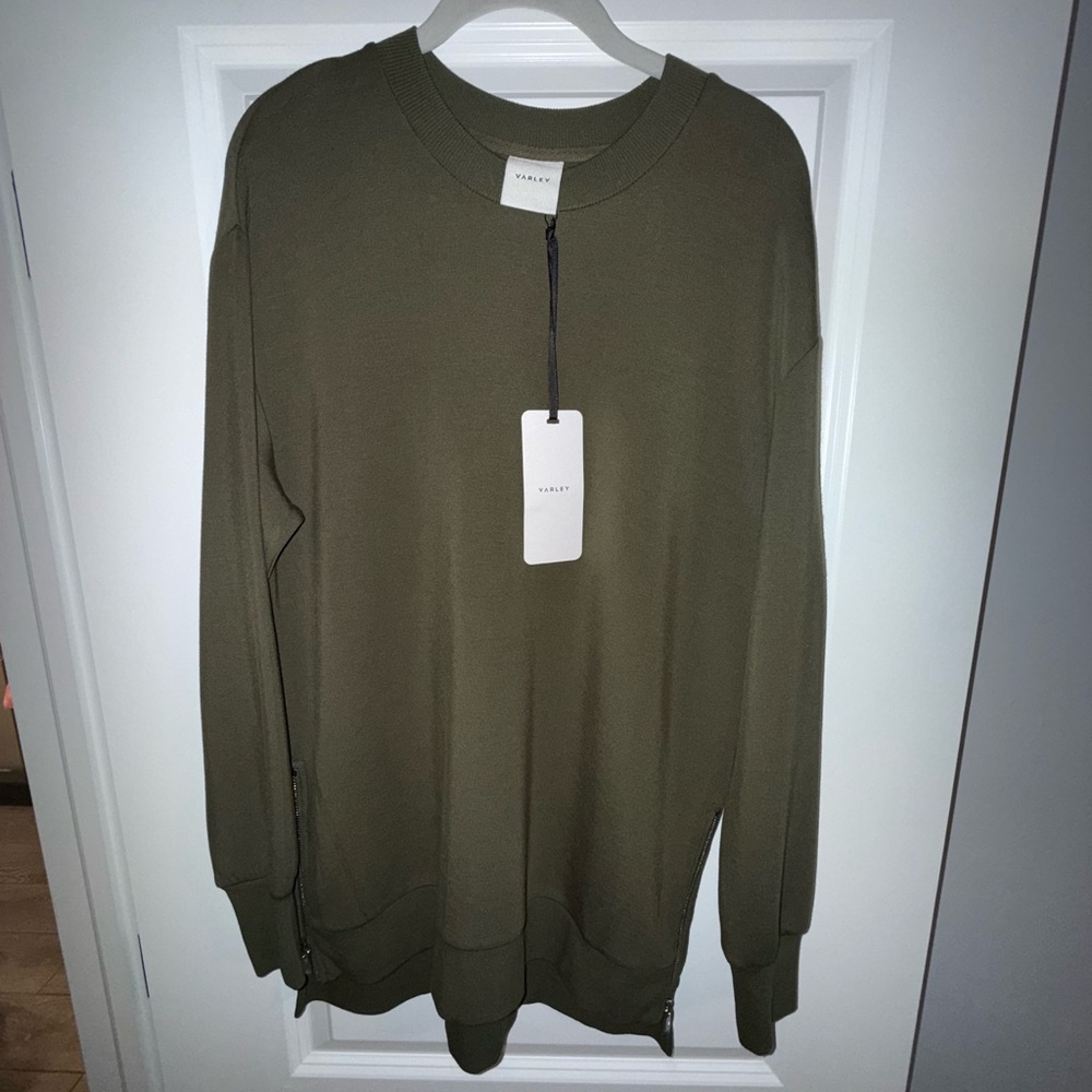 Varley Charter Sweat 2.0 in Olive